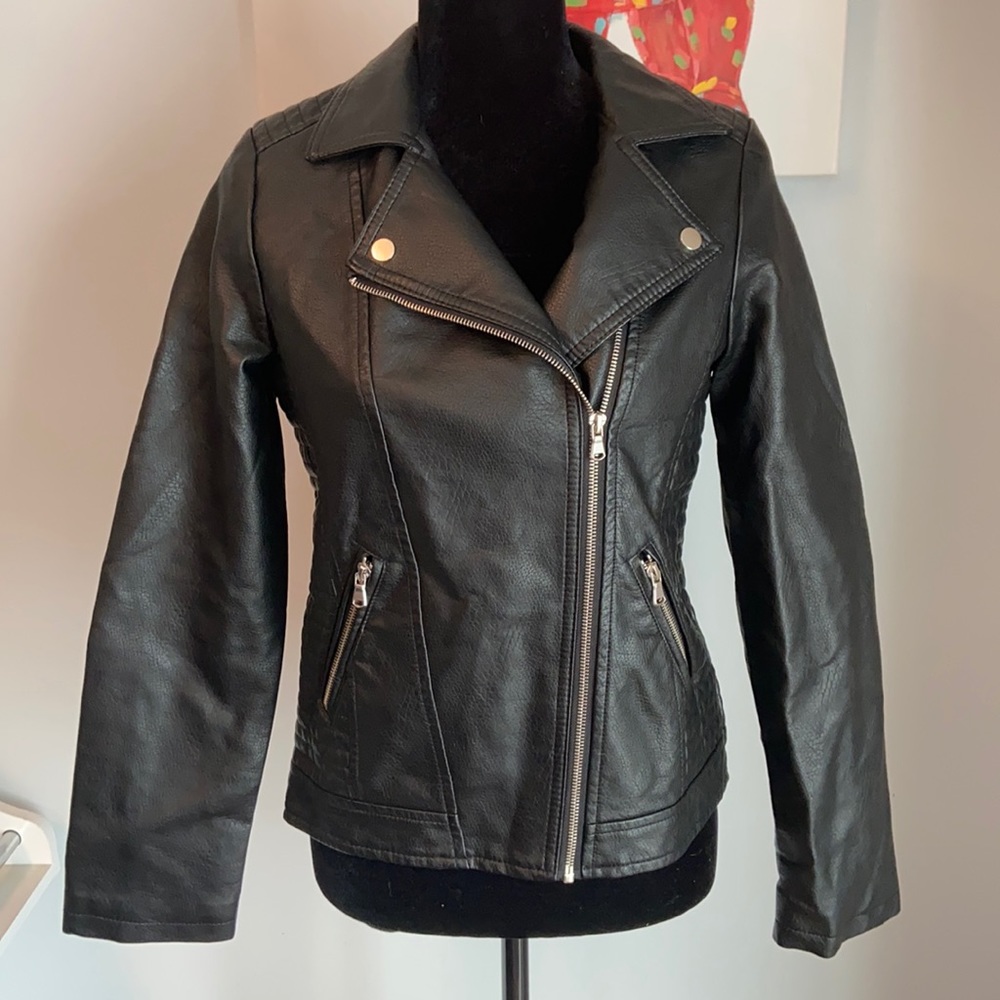 Art Class Black Leather Jacket